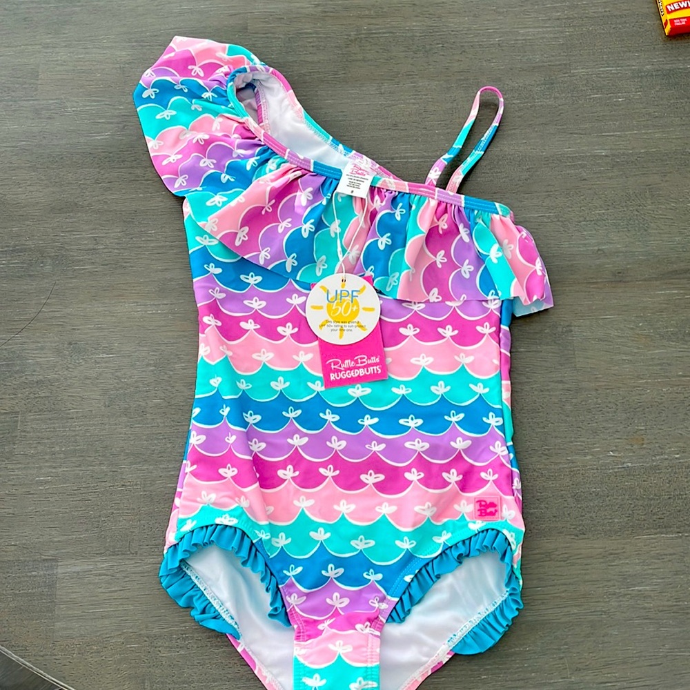 Ruffle Butts girls one piece swimsuit. Size 8. Brand new with tags!
